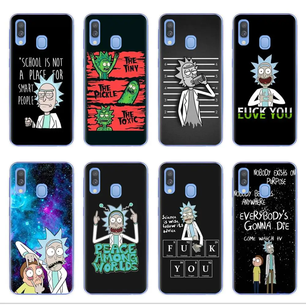 

Anime Rick And Morty Soft TPU Clear Silicone Phone Case For Coque Samsung A10 A20 A30 A40 A50 A70 A7 A9 A6 A8 Plus 2018 Cover