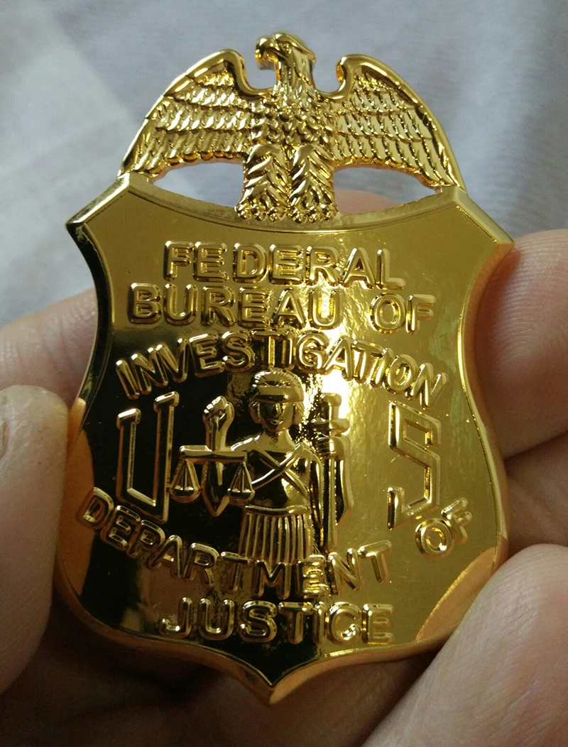 FEDERAL BUREAU OF INVESTIGATION DEPARTMENT OF JUSTICE-repliquamovie Prop Сережка клипса для монет со встроенным зажимом для ремня кожаный держатель