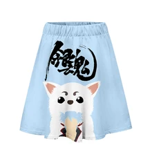 Гинтама Горячая японская версия короткие юбки девушка плиссированные юбки по колено 3D Аниме униформа косплей студента Jk Academy Женщины Высокая талия