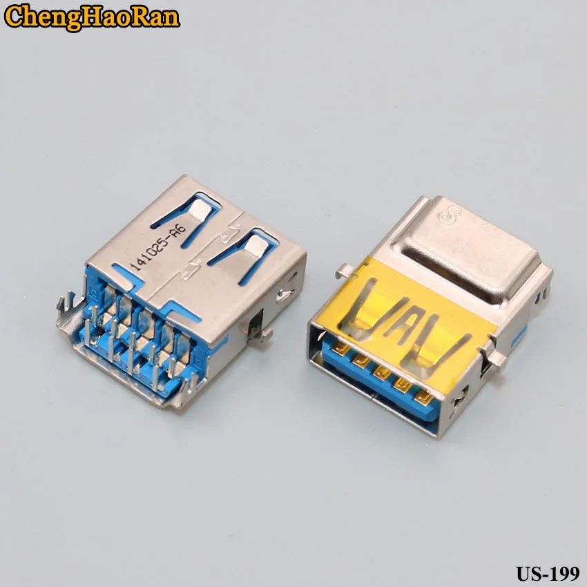 ChengHaoRan 10 шт./лот USB порт для зарядки данных ноутбука 3 0 отверстие интерфейса гнезда