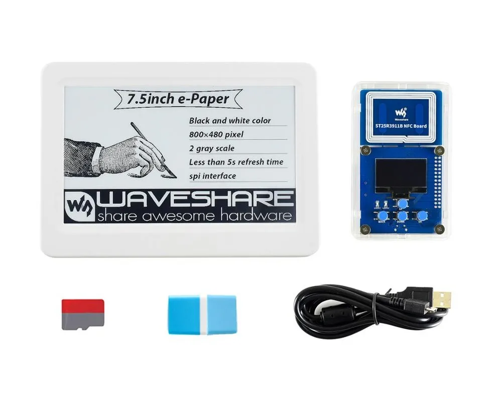 Комплект для оценки пассивной электронной бумаги с NFC-питанием 7 5 дюйма без