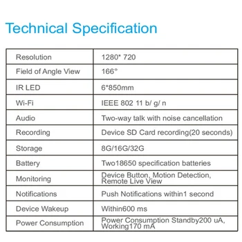 

WiFi Doorbell Smart Video Phone Visual Intercom Secure Camera Display Home Entrance Door Bell Accessories