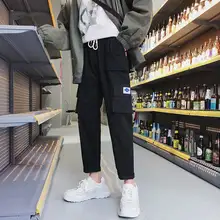 Для мужчин Винтаж грузовой Штаны Для мужчин s в стиле "хип-хоп" хаки карманы джоггеры Штаны мужской в Корейском стиле для девочек Штаны Зимние комбинезоны Для мужчин s