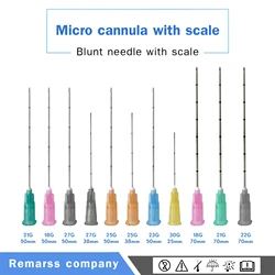 Factory Discount Price Micro Cannula 18g 21g 22g 23g 25g 27g Injection Needle Blunt Cannula