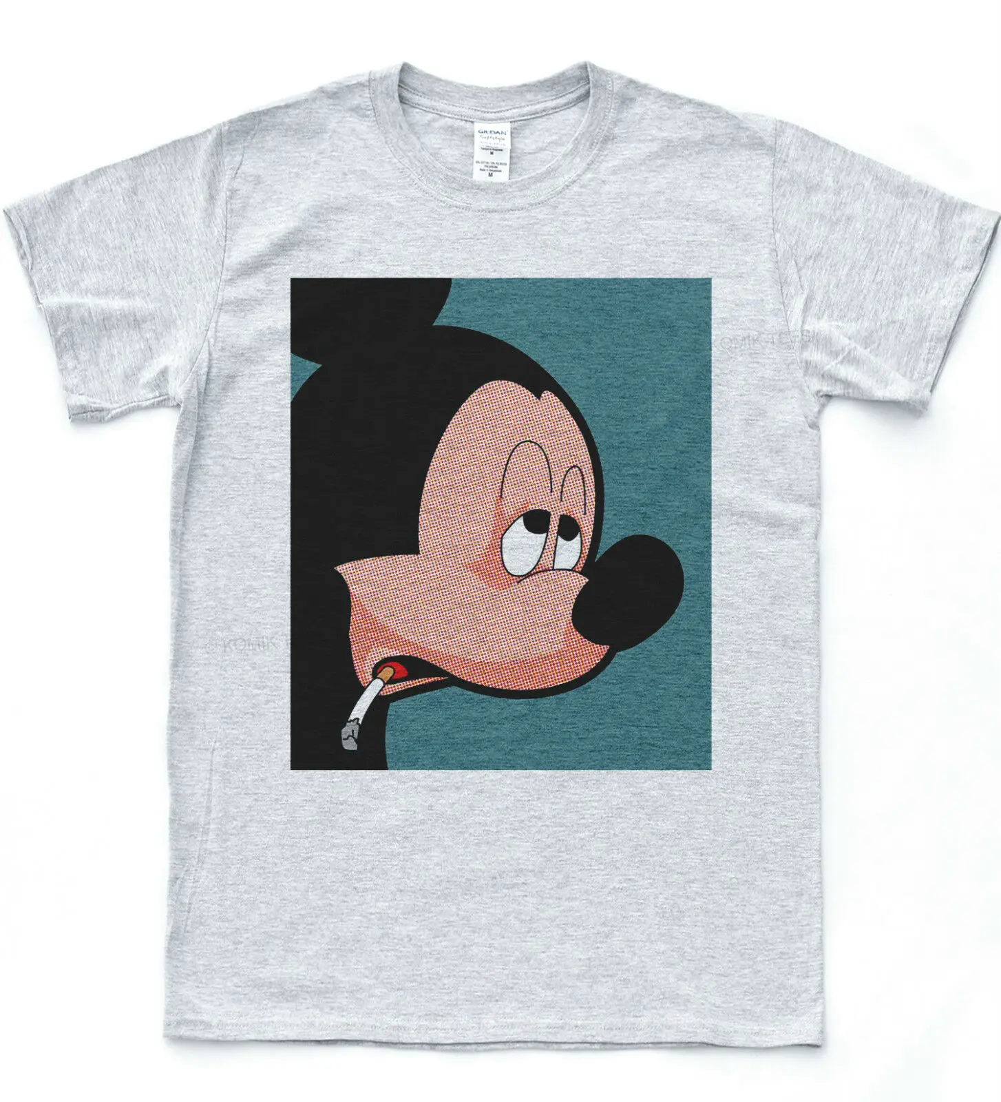 Микки поп художественная безрукавка дым в стиле хипстер и Свэг футболка МЫШЬ