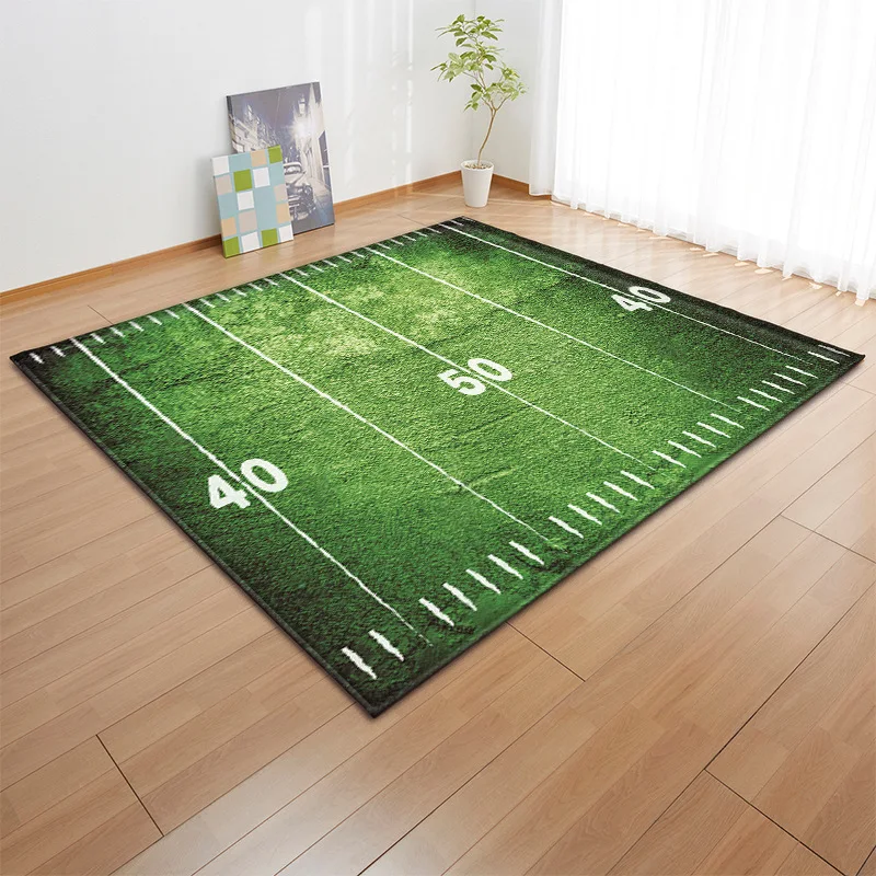 11 видов футбольного поля 3D печатных больших ковров футбол коврики для гостиной Детская Комната Шаг гостиной области коврик мягкий фланелевый