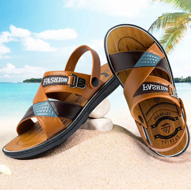 

2019 MEN'S SHOES Summer Casual Dual Purpose Anti-slip MEN'S Sandals Comfortable Soft Men's Sandals