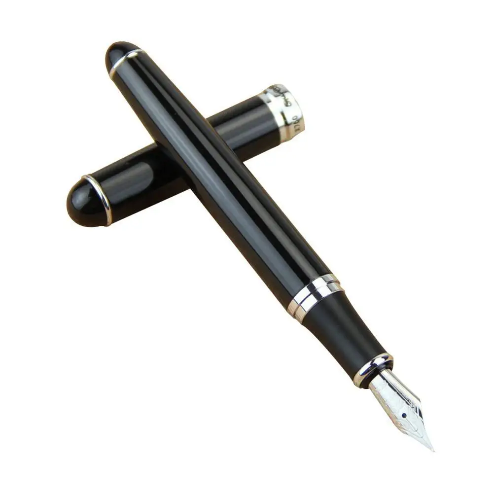 Ручки перьевые jinhao X750 два СИБ 0.5 мм 1.0 мм изгиб перо каллиграфии пера высокое качество канцелярия чернила ручки для записи