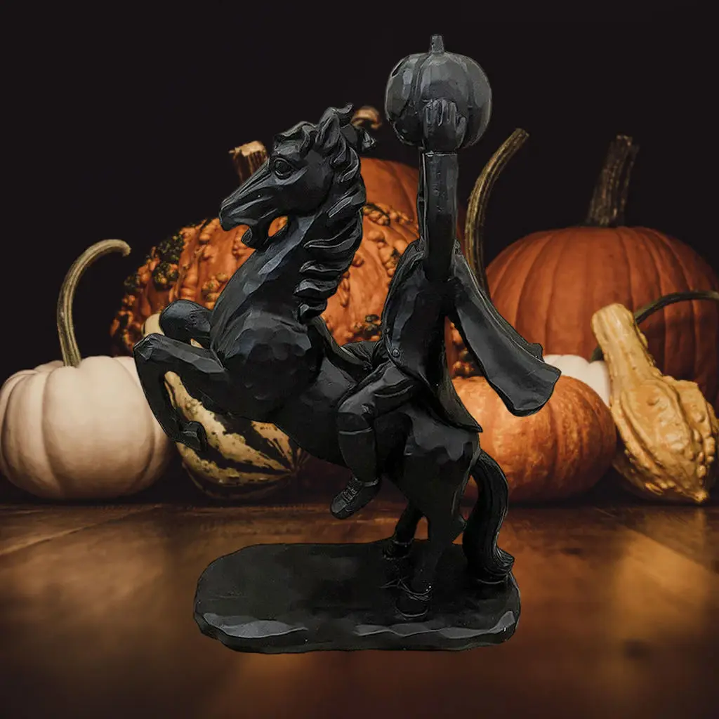 Headless Horseman Statue Ornament Action Toy Horror Creative Gifts All