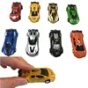 6Pcs/set Mini Toy Car Model Diecast Pull Back Racing Car Simulation Bus Truck Vehicle Cute Plastic Toys For Boys Children Gifts 1