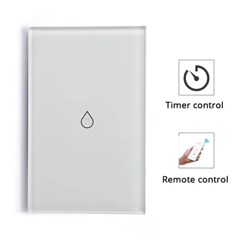 

Smart Wifi Water Heater Boiler Switches Voice Remote Control US Standard Touch Panel Timer Outdoor Work Alexa 4G App Control