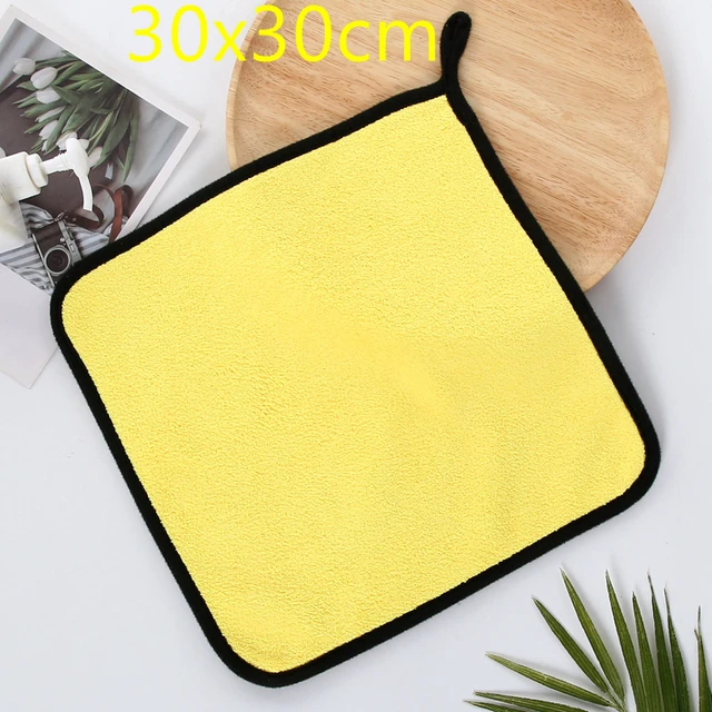 Dayiwa Dropshipping Fishing Towel Thickening Non-stick Absorbent Outdoors Sports Wipe Hands Towel Fishing Accessories no logo yellow