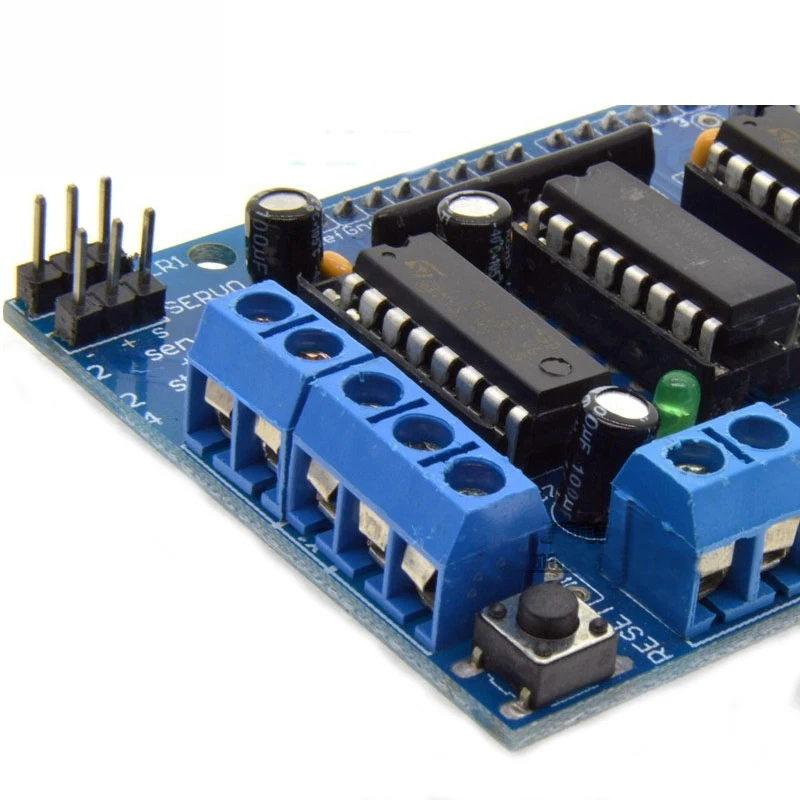 L293D моторный привод щит двойной для arduino Duemilanove, плата расширения привода двигателя Щит управления двигателем