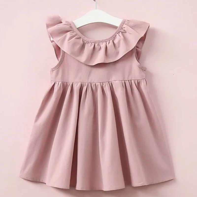 Hurave-Summer-2017-New-Casual-Style-Fashion-Fly-Sleeve-Girls-Bow-Dress-Girl-Clothing-For-Children (1)_meitu_1