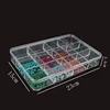6/12/16/18/24 Grid Jewelry Storage Box Transparent Acrylic Plate Jewelry Display Box Loose Beads Storage Box 1