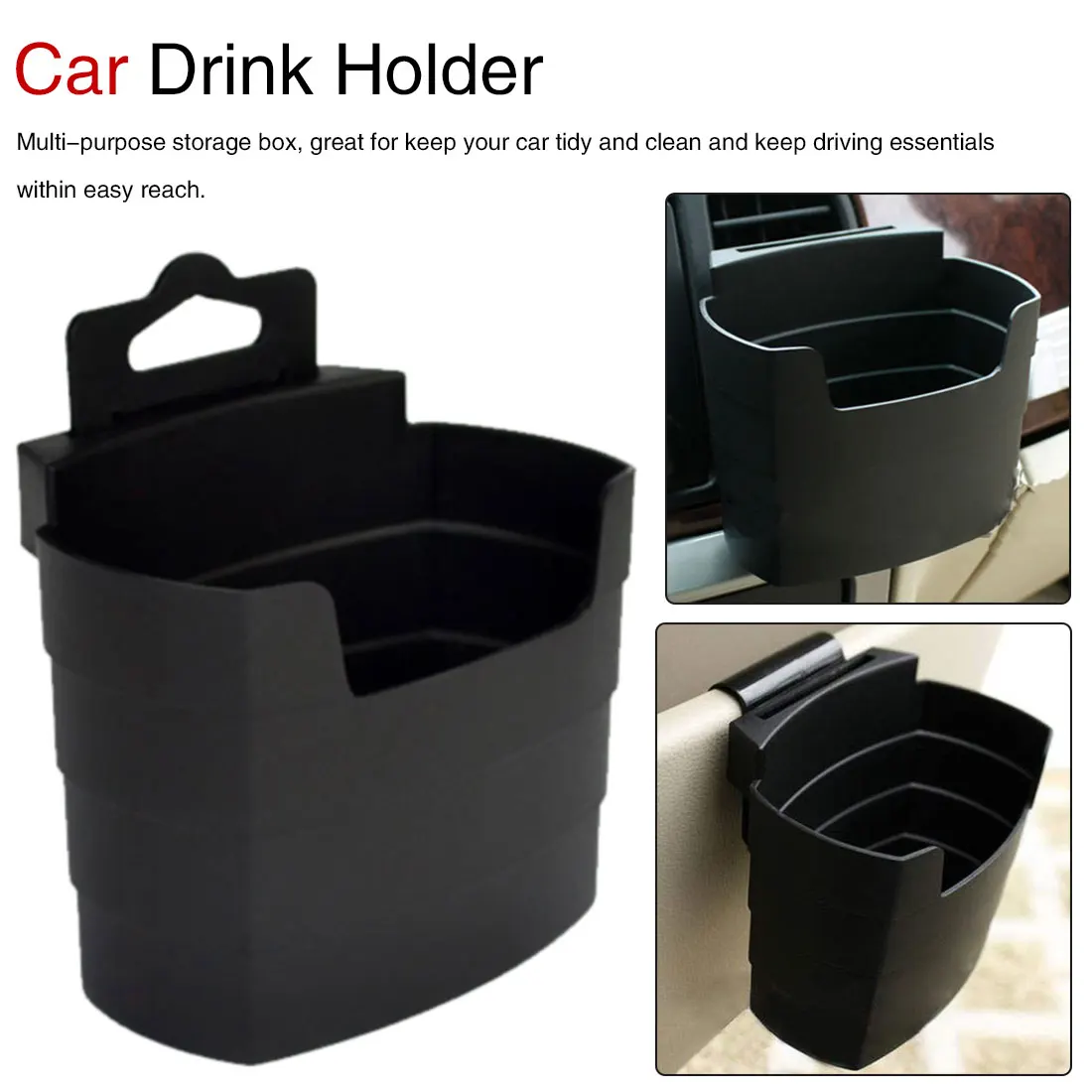 

Durable Storage Case Cup Holder Stand For Drink Holder Stowing Tidying Storage Box Car Air Vent Car Accessories