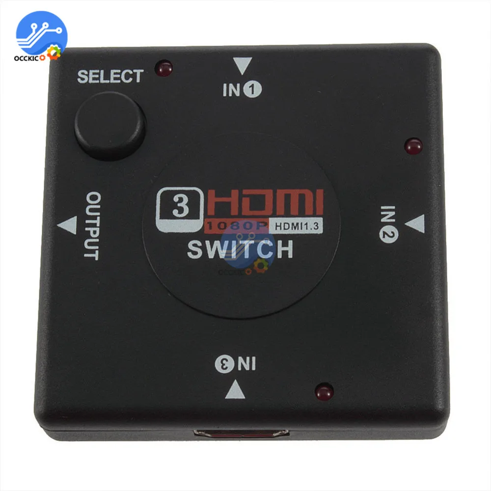 3 в 1 выход HDMI переключатель HD 1080P Мини порта HDM сплиттер усилитель для HDTV DVD