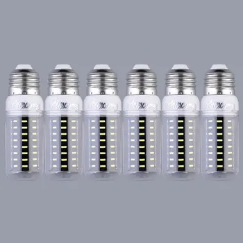 

6pcs E27 9W 72 SMD 4014 Corn LED Light Lamp Bulbs 110V-120V With Cover