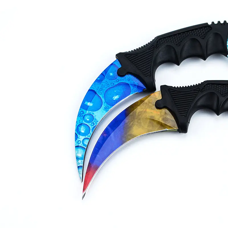 CS Karambit GO нож с фиксированным лезвием никогда не выцветает Counter Strike файтинг коготь