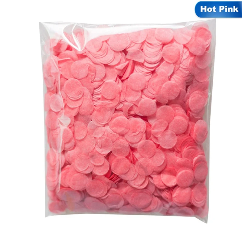 hp 1cm 10g/bag Mixed Colors Metallic Rose Gold Mini Round Confetti Dots Filling Balloons Baby Shower Wedding Engagement Decorations - Color: hp