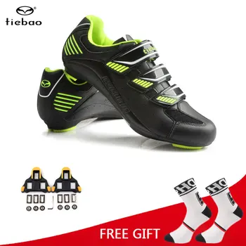 

Tiebao Men Women Cycling Shoes Road Bike Shoes Riding Sneakers Racing Athletic Self-Locking Bicycle Shoes Zapatillas Ciclismo