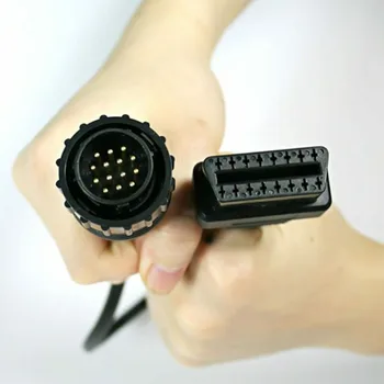 

OBD 2 14 Pin Adapter Cable 14 Pin To 16 Pin Connector Black 1pc High quality
