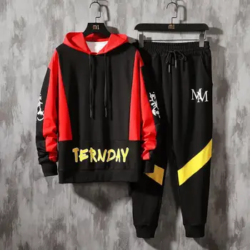 

2020 Autumn Spring Tracksuits Men's Sport Set Hoodies Sweatpants Pants Sportswear Brand Sporting Suit Track Print Clothes