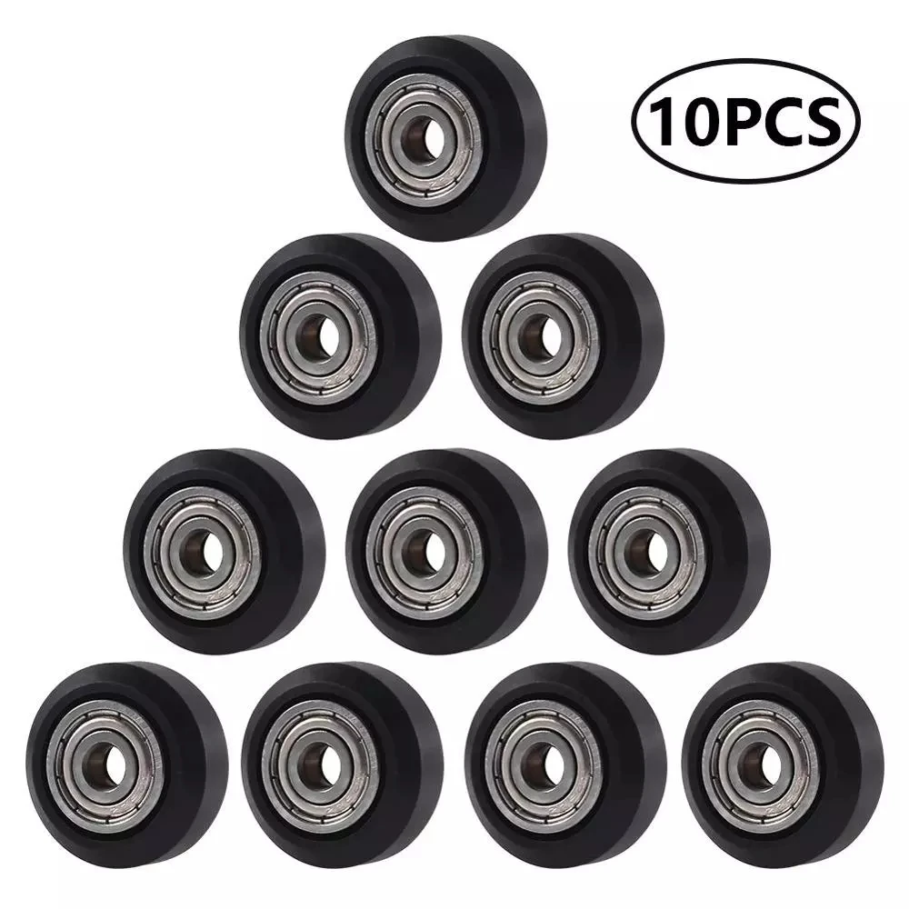 Pack of 10 Big Plastic Pulley Wheel with Bearing Idler Pulley Gear Perlin Wheel 