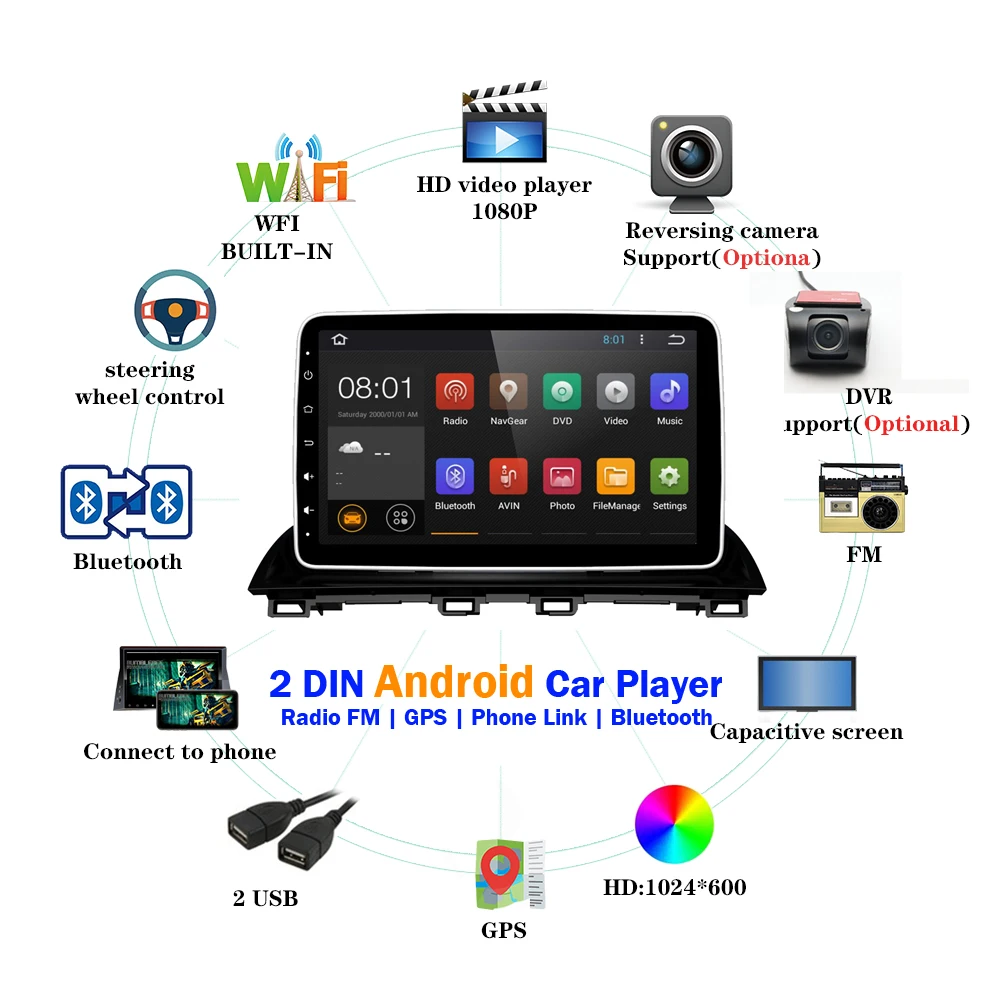 Автомобильный dvd экран мультимедийный плеер для Mazda 3 Axela- CX-4- поддержка 4G Android автомобильный Радио gps навигация