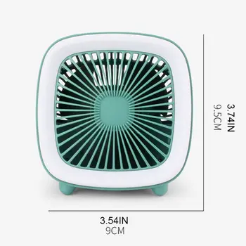 

Retro Television Mini USB Charging Fan 3 Speed Cooling Fan Cooler Night Light M6CB