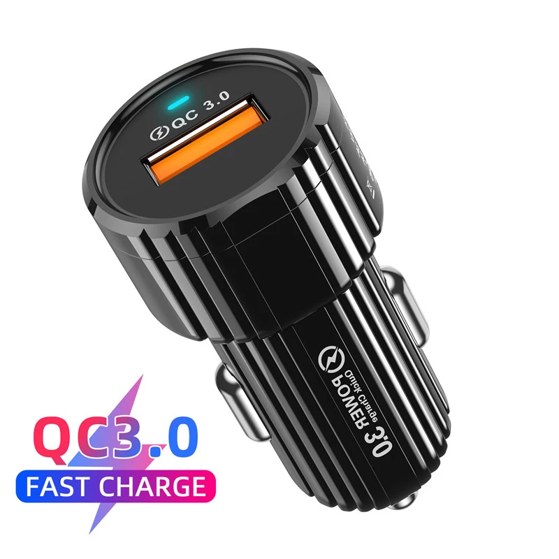 

Quick Charge 3.0 4.0 3A Car Charger For Mobile Phone Charger Fast Charging Adapter Mini USB For iphone 11 X xiaomi car-charger