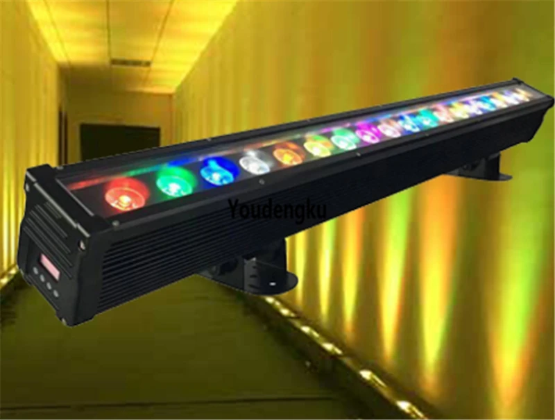 10pcs led dot lyre ip65 led wall washer 18x10W RGBW 4in1 DMX  IP65 1M LED Wall Wash Bar strip waterproof rgbw lighting