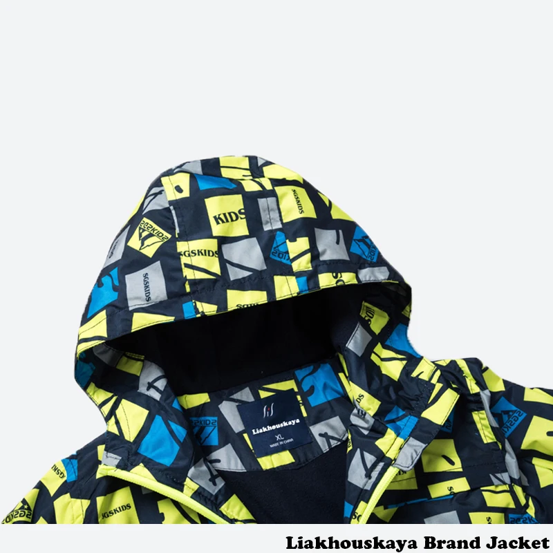 Liakhouskaya/ г.; детская куртка для мальчиков; От 4 до 15 лет; осенне-зимняя верхняя одежда и пальто; детская флисовая ветрозащитная Водонепроницаемая ветровка