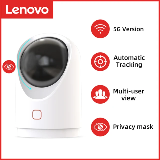 $US $46.99 Lenovo 2.4G/5G Wifi Camera 1080P Security Camera Wireless CCTV Camera Surveillance P2P Baby Monitor  For Home Security