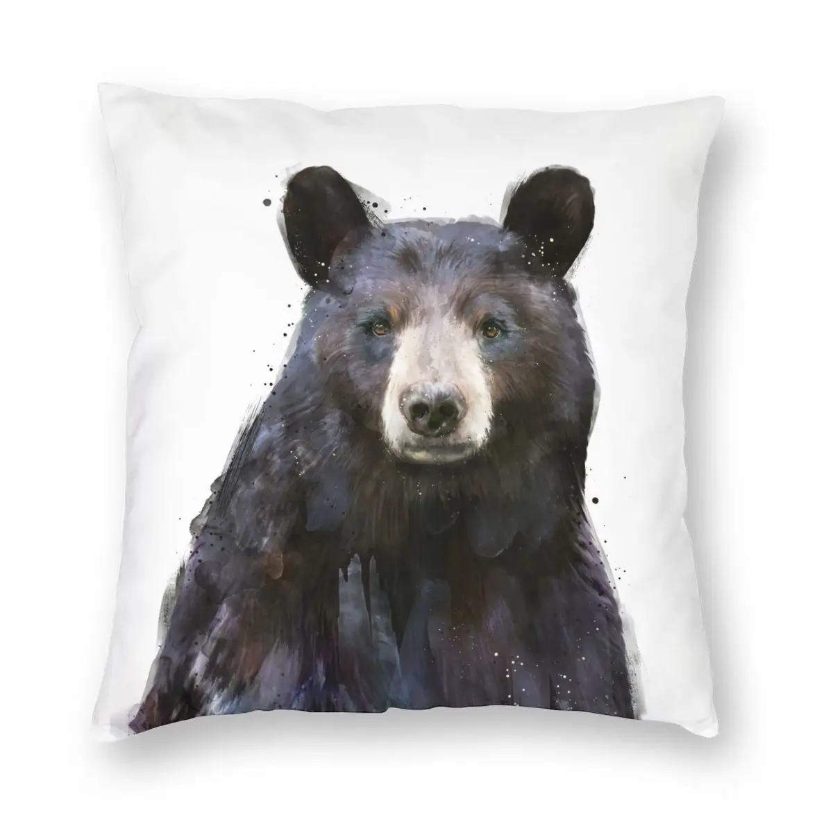 

Черная искусственная Полиэстеровая льняная бархатная креативная Декоративная Наволочка на молнии для подушки, наволочка для комнаты 18 дюймов