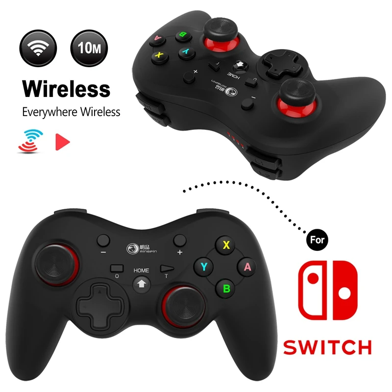 Беспроводной Bluetooth геймпад Mingpin двойная вибрация игровой контроллер Pro для Nintendo