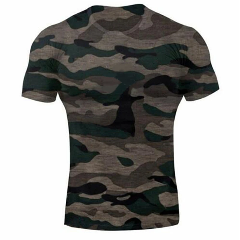 

Camouflage T Shirt Men Summer Tshirt O-neck Short Sleeve Tee Tops Mens Outdoor Military Tactical Combat Fitness T-Shirt Custom
