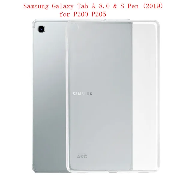 Transparent Case For Samsung Galaxy Tab A 10.1 S5E 10.5 2019 T515 T720 T725 Cases Soft TPU Cover for Samsung Tab A 8 2019 8.0 P200 P205