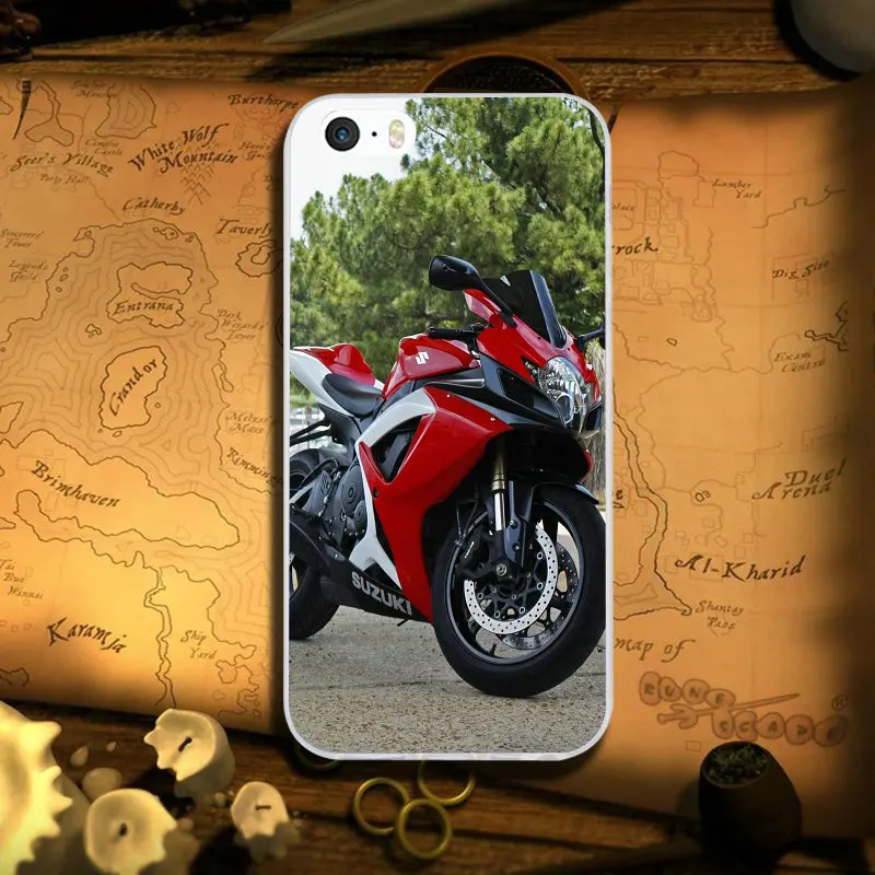 Мягкий чехол из ТПУ для Suzuki GSX R Kawasaki аксессуары мотоциклов iPhone 8 7 6 6S Plus X XR XS Max 5 Φ SE