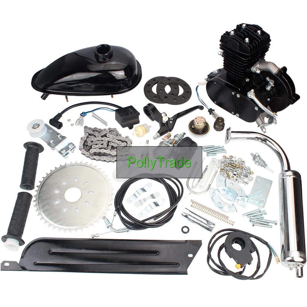 

Bicycle Motor Kit 80cc 2-Stroke Bike Gasoline Motorized Gas Engine Bike Motor Kit (Black)
