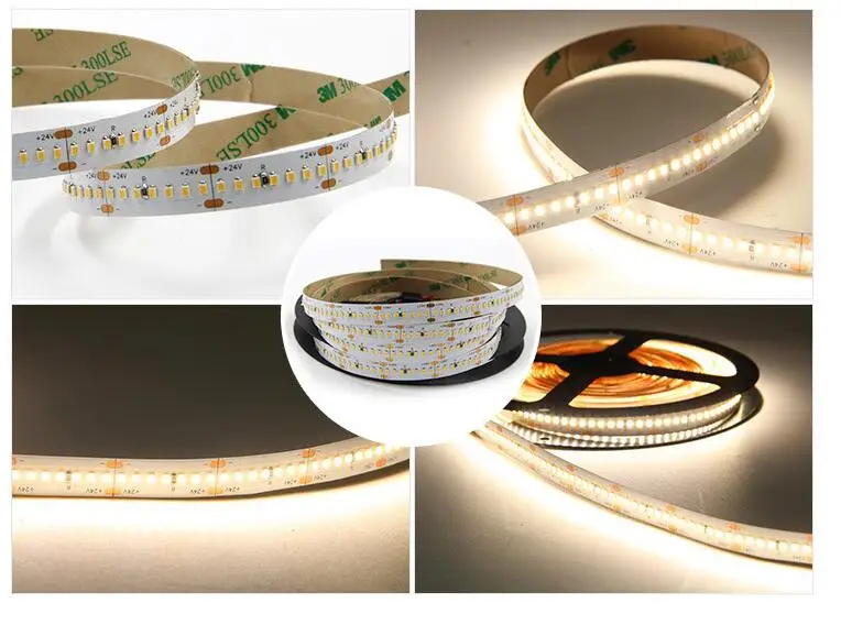 [Seven Neon] 5 м 2216 SMD Светодиодная лента 10 мм PCB DC24V 280 светодиодный/м 20 Вт Светодиодная лента CRI80 Micro 2210 светодиодный гибкая полоса высокой люмен