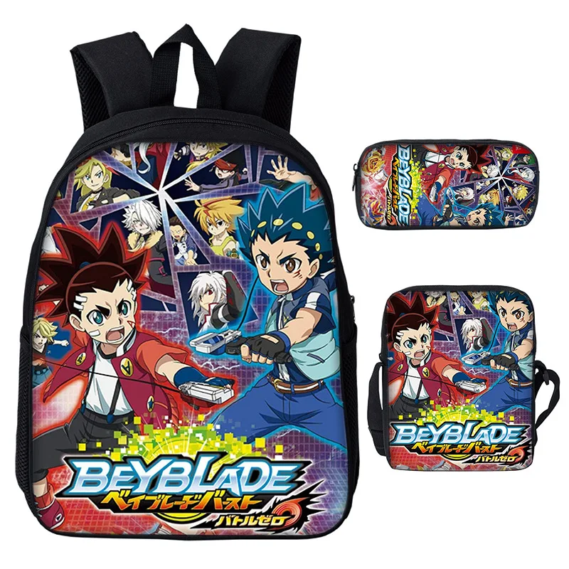 3 шт./компл. аниме Beyblade Burst сумки рюкзак держать все ваши Металлические Beyblades игра Mochila Подростковая школьная сумка повседневная сумка для ноутбука - Цвет: 2