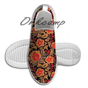 

Sport Running Shoes The Khokhloma Kulture Pattern Light Weight Walking Shoes Breathable Mesh Yoga Shoes