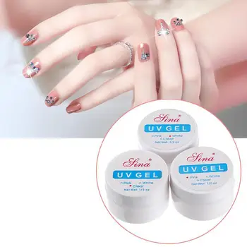 Kaufen Rosa Klar, Weiß Nail Art Salon Starke UV Gel Builder DIY Heißer Maniküre Kleber X1V2