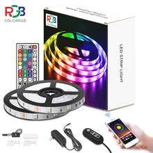 ColorRGB, LED Light Strip, Music Synchronized Color Changing RGB5050 ,Phone App Remote Control , LED Light Rope 6M 12M 15M