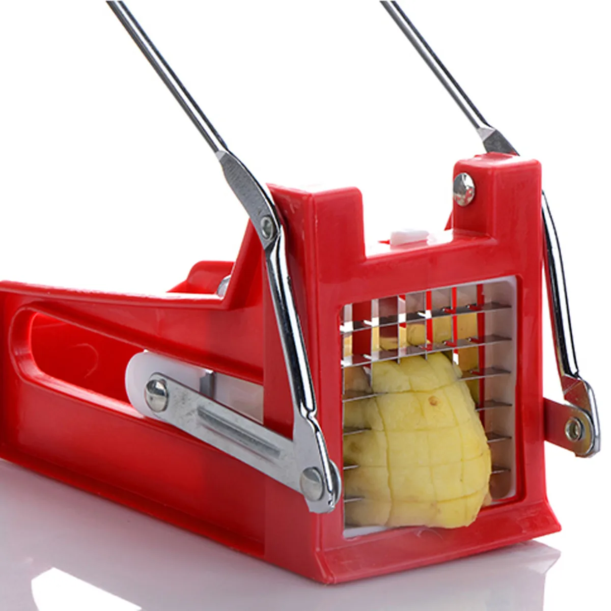 

French Fries Cutters Stainless Steel Potato Chips Strip Cutting Machine Maker Slicer Chopper 2 Blades Kitchen Gadgets