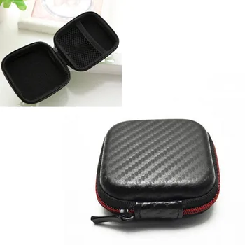 

Coin Case Portable Cable Earphone Headphone Bag Multi Functional Small Zipper Coin Container Storage Box for Men Women 1pcs