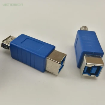 

100pcs/lot High Speed USB 3.0 Extender Coupler Type A Female To B Female Adapter Blue Wholesale