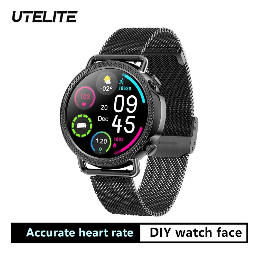 UTELITE V25 Smart Watch 1.28 inch Screen IP67 Waterproof Women's Watches Wristband Body Temperature VC31 Heart Rate pk mx11 mx12 |