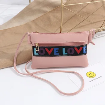 

2020 Autumn New Crossbody Bag Tassel Student Phone Purse Key Women Soft Leather